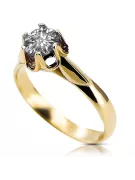 Anneau Zircon Or jaune 14 carats Bijoux vintage vrc122y